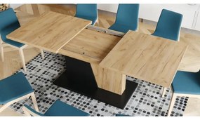 Rozkladací jedálenský stôl NINO dub craft/čierny