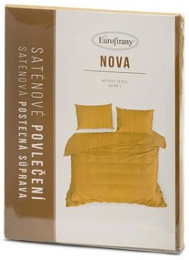 Dekorstudio Posteľné obliečky NOVA3 horčicovožlté Rozmer posteľných obliečok: Šírka x Dĺžka: 140x200cm + 1ks 70x90 cm