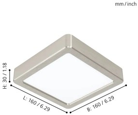 Eglo 99239 - LED stropné svietidlo FUEVA 5 LED/10,5W/230V