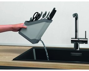 Čierny stojan na príbory Metaltex Keep-Tex