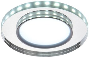 CLX LED stropné reflektory FALLI, 8W, studená biela, 11cm, okrúhle, biele