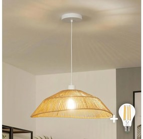 Brilagi - LED luster na lanku CERIA BOHO 1xE27/40W/230V pr. 50 cm hnedá