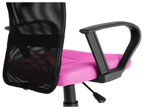 Detská stolička Neoseat MONKEY s podnožou — látka, čierna / ružová
