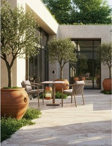 Oceľový záhradný stolík 73x73 cm Kalimera – Bizzotto