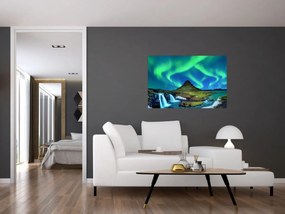 Obraz - Kirkjufell, Island (90x60 cm)