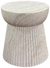 Kamenný okrúhly záhradný stolík ø 37 cm Bonn – House Nordic