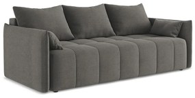 Tmavosivá rozkladacia/s úložným priestorom pohovka 225 cm Moku – Makamii