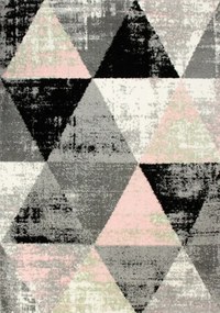 Koberec SLIM 8022 svetlosivý / viacfarebný