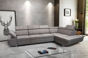 Rohová rozkladacia sedačka MAXIM MAXI P sivá