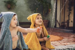 Detská striekacia hračka do vane 2 ks Mrs. Elephant, Mr. Crocodile