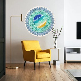 Nálepka na stenu do obývačky - Mandala, oceán
