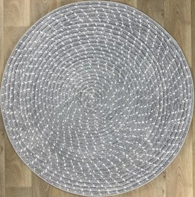 Protišmykový koberec BARI PRINT 250654W kruh