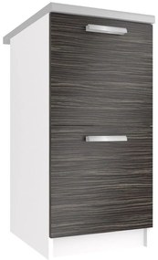 Kuchynská skrinka Belini spodná 40 cm eben kráľovský s pracovnou doskou  TOR SD2-40/0/WT/HK/0/T