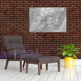Obraz - Mramor v čiernobielej (90x60 cm)