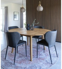 Tmavosivé jedálenské stoličky v súprave 4 ks Pisa – House Nordic