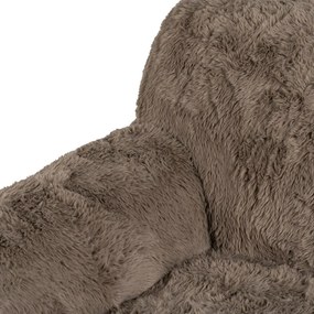 Hnedé kreslo Teddy – Ixia