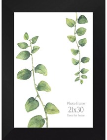 Čierny nástenný rámček Styler Narvik, 27 x 36 cm