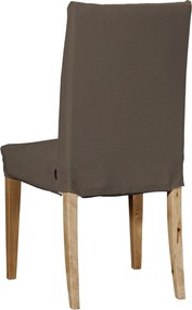 Návlek na stoličku Henriksdal (krátky) farba produktu hnedá látka zapletaná