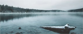 Obraz - ľadové severské jazero (120x50 cm)