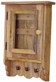 furniture-nabytek.cz - Skrinka na kľúče drevená 35x50x10 z mangového dreva