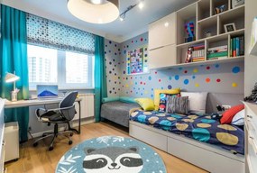 Detský koberec Lima C884A modrý / krémový