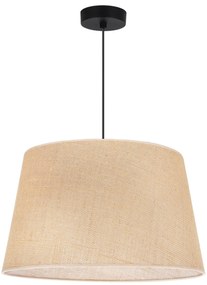 Závesné svietidlo Juta, 1x jutové tienidlo, (fi 44cm), b
