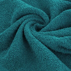 Klasický tmavotyrkysový bavlnený uterák TIANA1 Rozmer: 16 x 21 cm