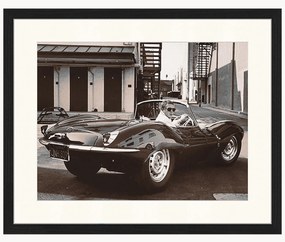 Fotografia v ráme Steve McQueen in His Jaguar