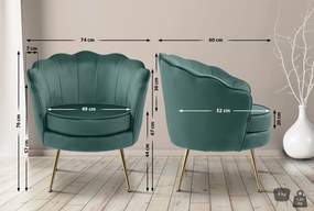 Stolička Rosita zamat - zelená