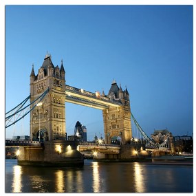 Obraz na plátne - Tower Bridge - štvorec 330A (50x50 cm)