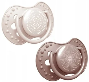 Lovi Silikónové dynamické cumlíky 3-6m, Harmony Girl - pudrová
