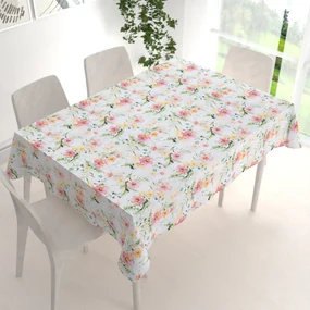 Biante Bavlnený obdĺžnikový obrus Sandra SA-283 Havajské kvety 100x140 cm