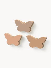 Súprava ručne vyrobených vešiakov Butterfly, 3 ks
