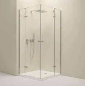Erga Bern Double, sprchový kút s 2-krídlovými dverami 120(dvere) x 120(dvere) x 195 cm, 6mm číre sklo, chrómový profil, ERG-V02-BERN-D120D120-CL-CR