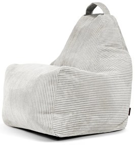 Krémový menčestrový sedací vak Play Amuse – SLOWDOWN