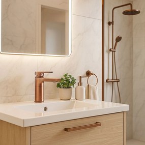 Rea Argus, umývadlová batéria h-160, medená matná, REA-B3005