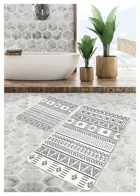Čiernobiele kúpeľňové predložky v súprave 2 ks 60x100 cm – Mila Home