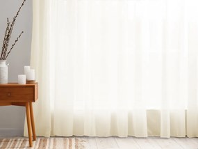 Voál vanilkovo žltý hladký s olovkom ZAC-004 výška 300 cm Šitie na mieru