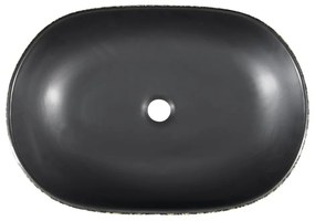 Čierne/modré keramické umývadlo 60x40 cm Priori – Sapho