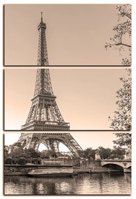 Obraz na plátne - Eiffel Tower - obdĺžnik 7110FB (90x60 cm  )