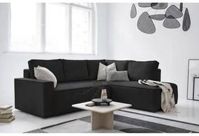 Antracitovosivá menčestrová rozkladacia rohová pohovka (pravý roh) Brave Dave – Miuform