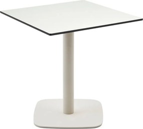 Kovový záhradný jedálenský stôl 68x68 cm Dina – Kave Home