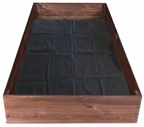 Prírodný impregnovaný vyvýšený drevený záhon 200 x 100 x 27 cm