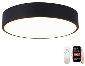 Immax Neo Immax NEO 07201L-LED Stmievateľné stropné svietidlo RONDATE 28W/230V čierna Tuya+DO IM1235