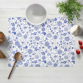 Biante Dekoračné prestieranie na stôl Leona LN-082 Modrý ľudový vzor 30x40 cm