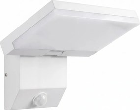 LED Vonkajšie nástenné svietidlo so senzorom LED/18W/230V IP44 biele