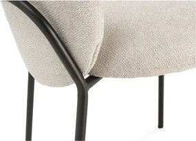 Čierno-krémové jedálenské stoličky v súprave 4 ks Daia – Marckeric