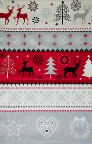 INTERMEDIC SK Látka Christmas Red/Grey 10ks cca 140x30 cm
