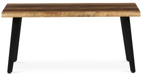 Autronic - Stůl konferenční, 120x60x55 cm, MDF deska, dekor staré dřevo, kov, černý lak - CT-F4412 OLW AKCE NOVINKA