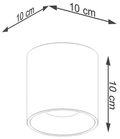 Stropné svietidlo ORBIS 1 zlaté